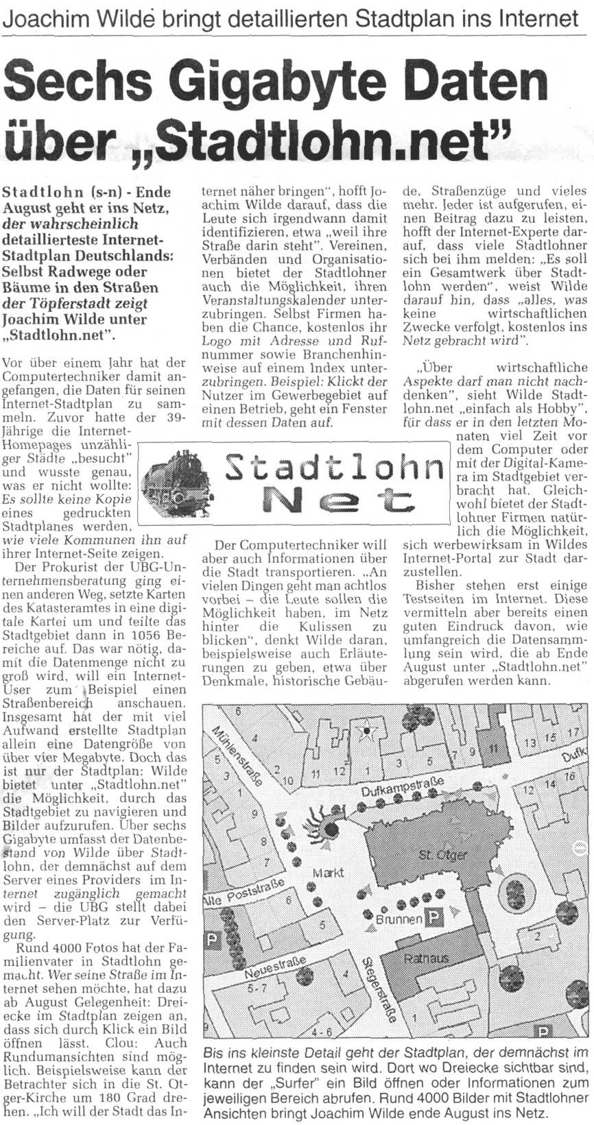Letzter Bericht in den Ruhrnachrichten