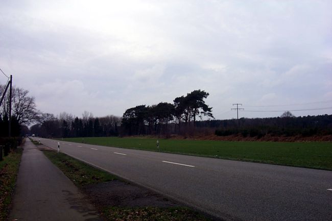 Der Fu und Radweg entlang der Vredener Strae