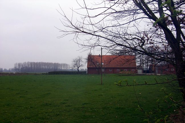 Blick auf einen Bauernhof