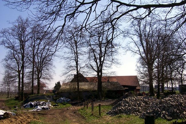 Blick auf einen Bauernhof