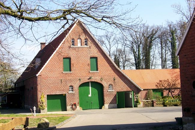 Ein schner, alter, gepflegter Bauernhof