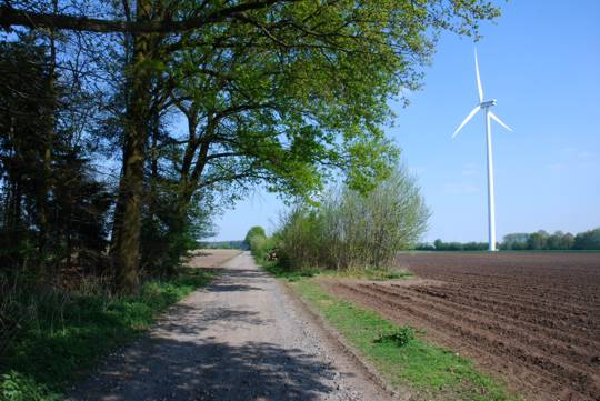 Blick ber einen Feldweg